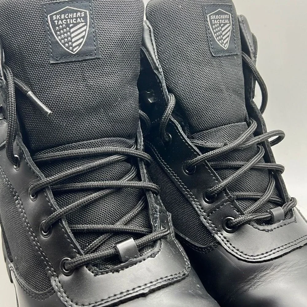 Skechers Men's New Wascana-Benen Military and Tactical Boot, Black, MEN‎ 12- NWB